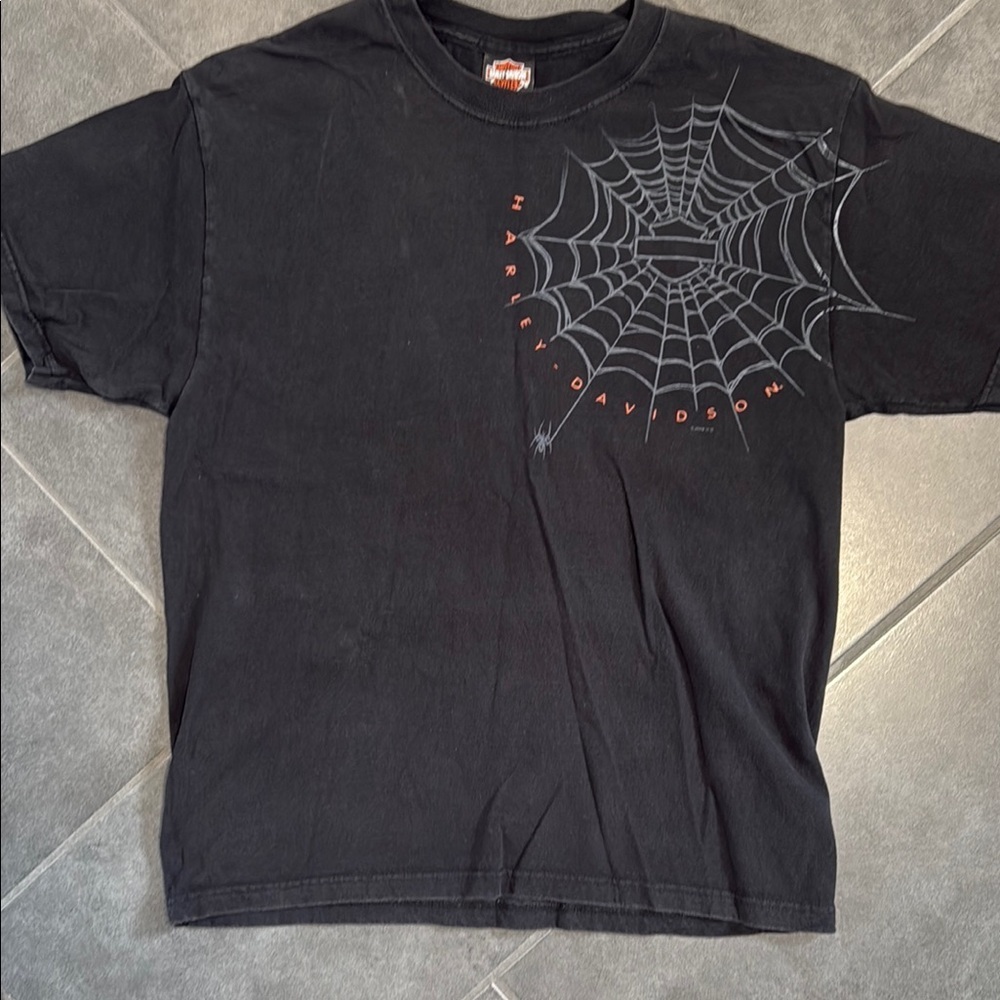 2008 Harley-Davidson Black Short Sleeve Tee Large